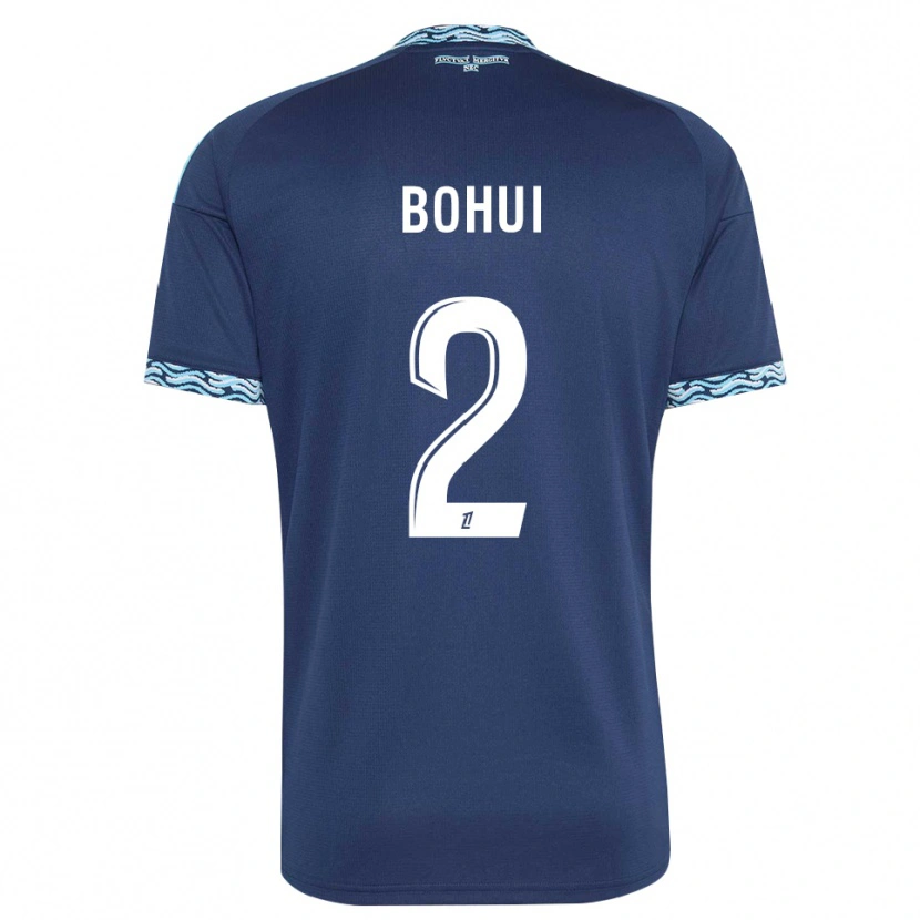 Danxen Hombre Camiseta Isaiah Bohui #2 Azul Acero Blanco 1ª Equipación 2026/27 La Camisa