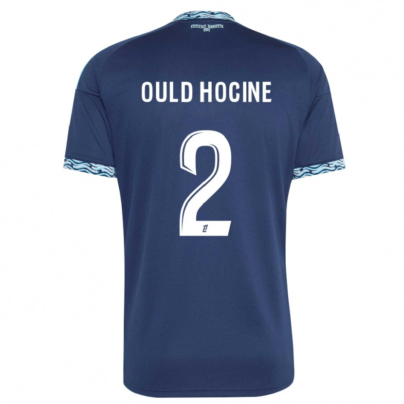 Danxen Hombre Camiseta Célina Ould Hocine #2 Azul Acero Blanco 1ª Equipación 2026/27 La Camisa
