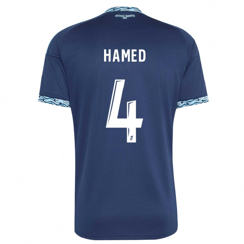 Danxen Hombre Camiseta Noah Hamed #4 Azul Acero Blanco 1ª Equipación 2026/27 La Camisa