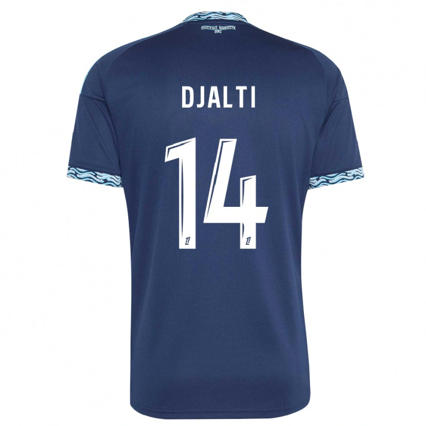 Danxen Hombre Camiseta Nadir Djalti #14 Azul Acero Blanco 1ª Equipación 2026/27 La Camisa