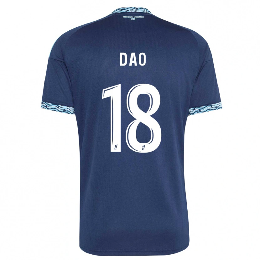 Danxen Hombre Camiseta Mohamed Dao #18 Azul Acero Blanco 1ª Equipación 2026/27 La Camisa