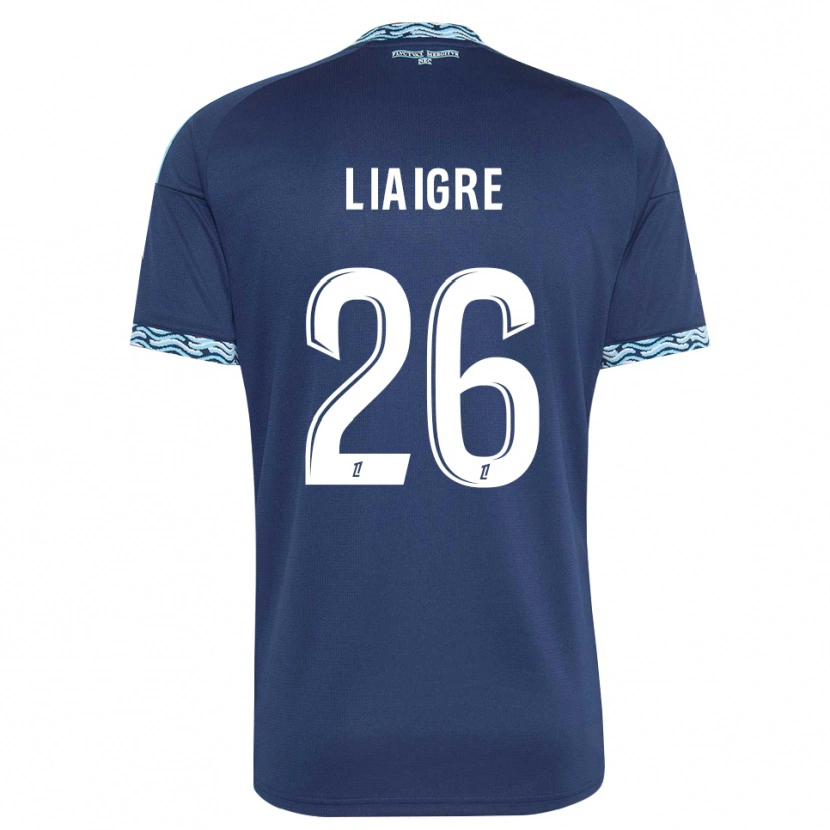 Danxen Hombre Camiseta Fiona Liaigre #26 Azul Acero Blanco 1ª Equipación 2026/27 La Camisa