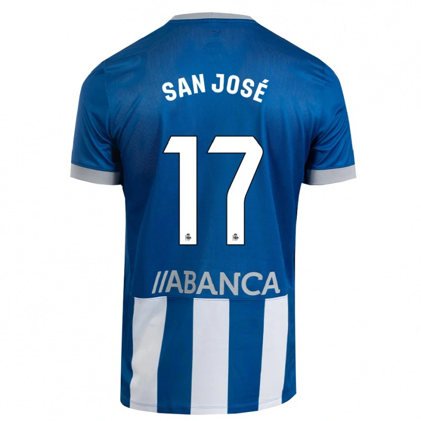 Danxen Hombre Camiseta Koke San José #17 Azul Gris Blanco 1ª Equipación 2026/27 La Camisa