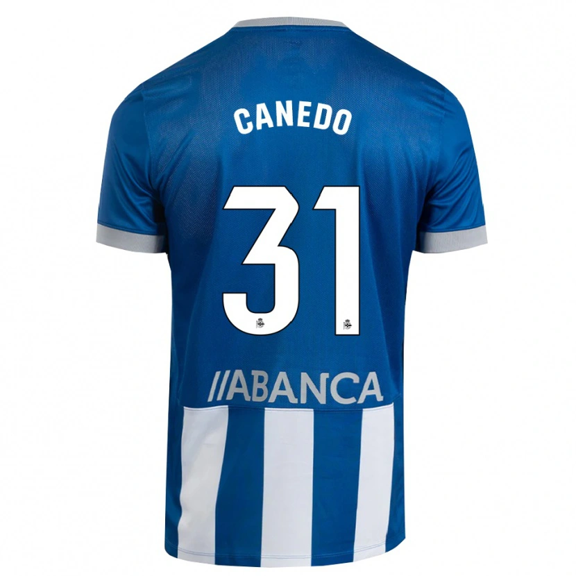 Danxen Hombre Camiseta Damián Canedo #31 Azul Gris Blanco 1ª Equipación 2026/27 La Camisa