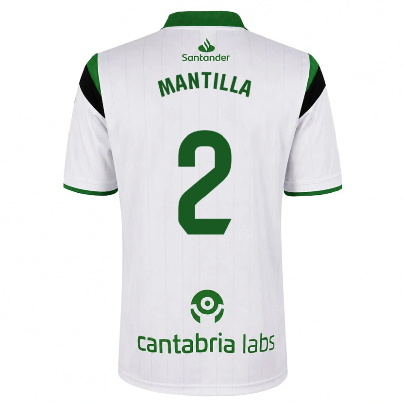 Danxen Hombre Camiseta Álvaro Mantilla #2 Blanco Verde Negro 1ª Equipación 2026/27 La Camisa