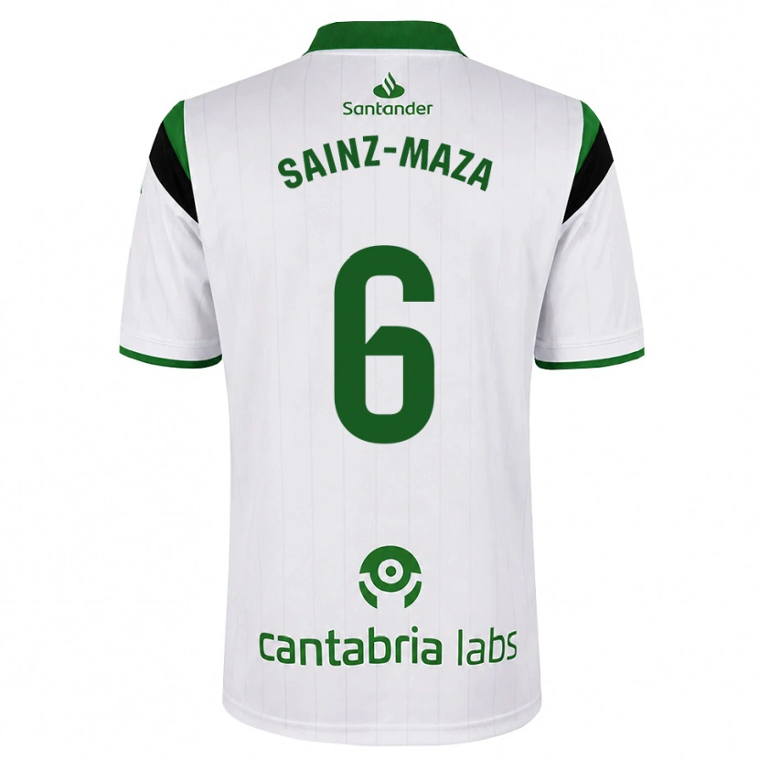 Danxen Hombre Camiseta Íñigo Sainz-Maza #6 Blanco Verde Negro 1ª Equipación 2026/27 La Camisa
