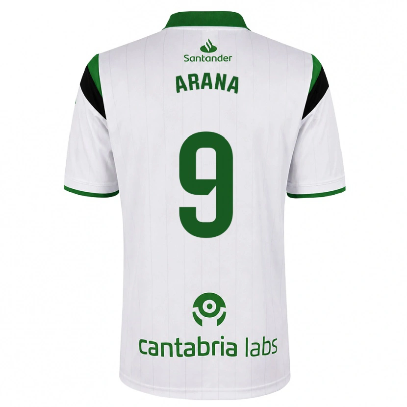 Danxen Hombre Camiseta Juan Carlos Arana #9 Blanco Verde Negro 1ª Equipación 2026/27 La Camisa