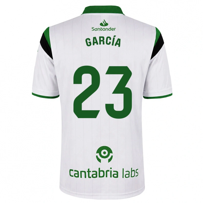 Danxen Hombre Camiseta Mario García #23 Blanco Verde Negro 1ª Equipación 2026/27 La Camisa