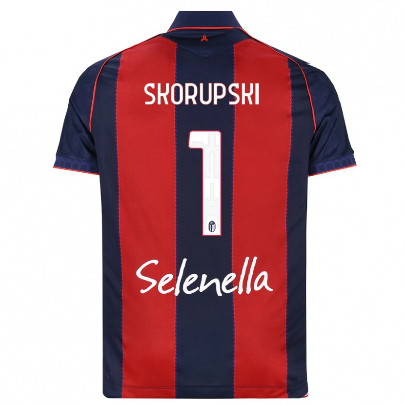Danxen Hombre Camiseta Lukasz Skorupski #1 Azul Real Rojo Blanco 1ª Equipación 2026/27 La Camisa