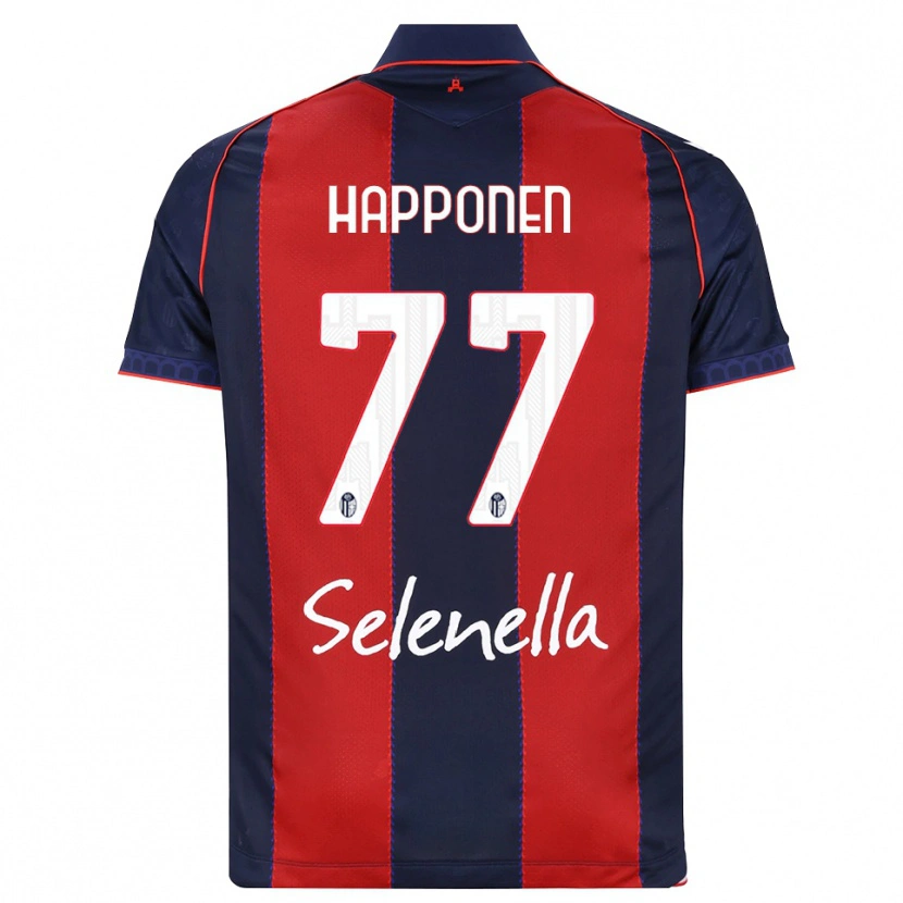 Danxen Hombre Camiseta Ukko Happonen #77 Azul Real Rojo Blanco 1ª Equipación 2026/27 La Camisa
