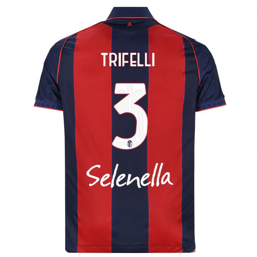 Danxen Hombre Camiseta Edoardo Trifelli #3 Azul Real Rojo Blanco 1ª Equipación 2026/27 La Camisa