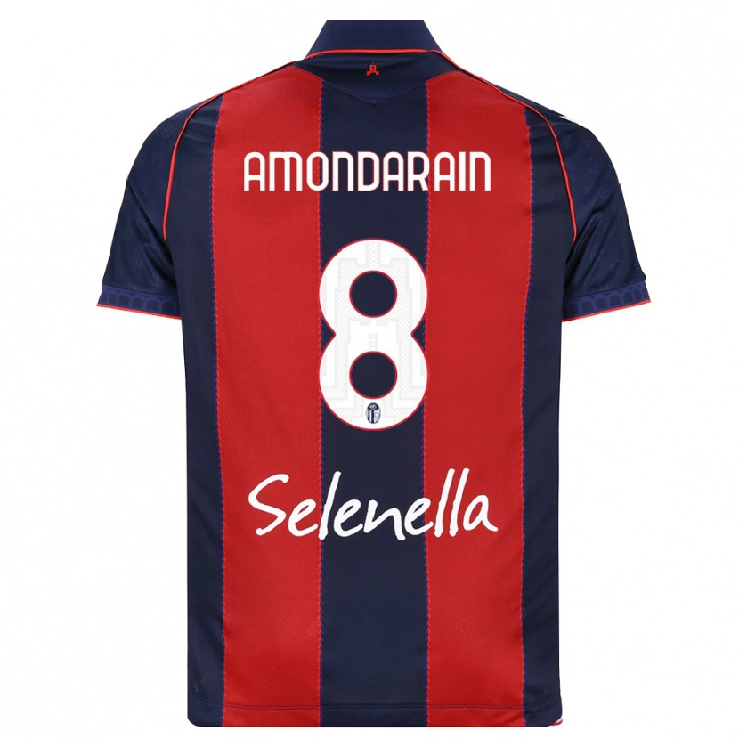 Danxen Hombre Camiseta Mikel Amondarain #8 Azul Real Rojo Blanco 1ª Equipación 2026/27 La Camisa
