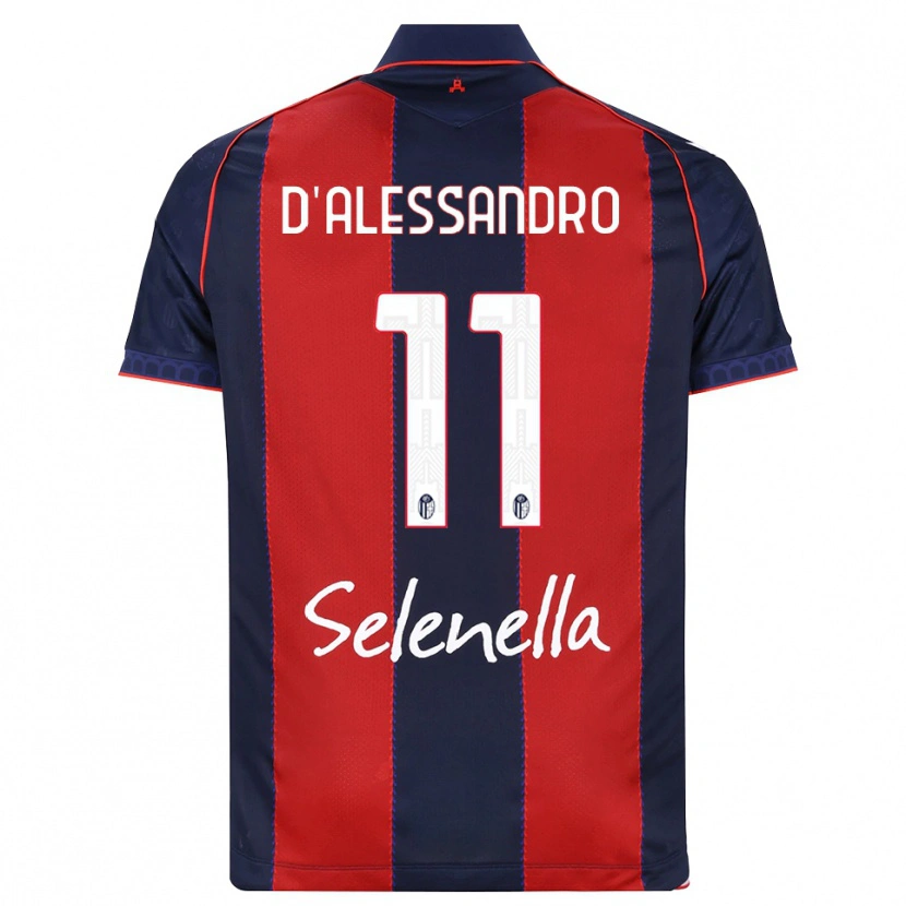 Danxen Hombre Camiseta Giuliano D'alessandro #11 Azul Real Rojo Blanco 1ª Equipación 2026/27 La Camisa