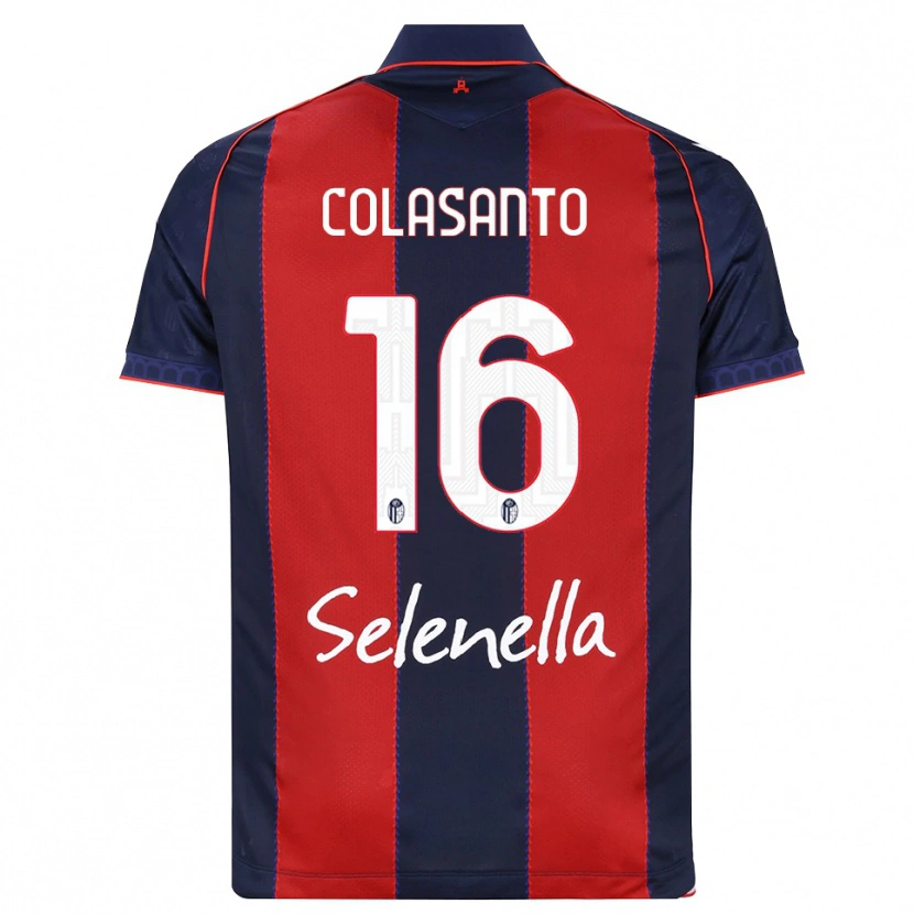 Danxen Hombre Camiseta Pietro Colasanto #16 Azul Real Rojo Blanco 1ª Equipación 2026/27 La Camisa