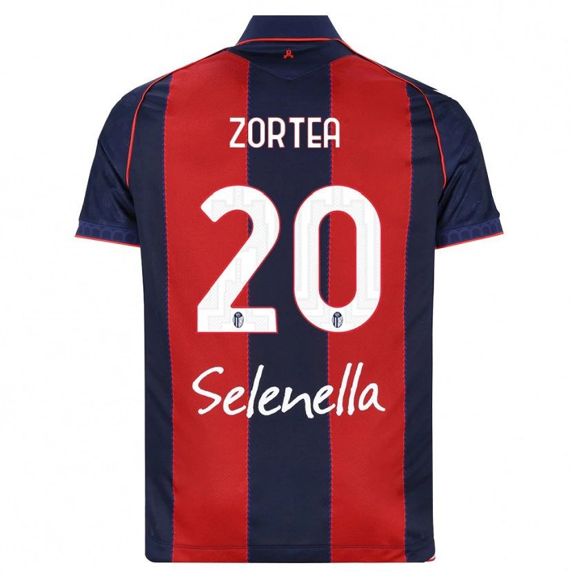 Danxen Hombre Camiseta Nadir Zortea #20 Azul Real Rojo Blanco 1ª Equipación 2026/27 La Camisa
