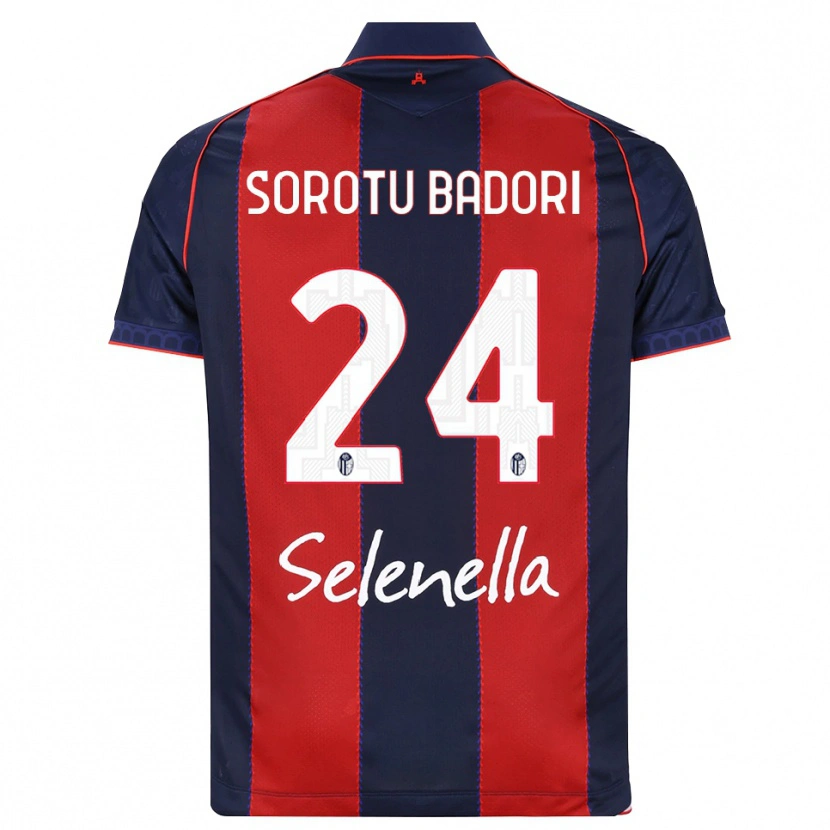 Danxen Hombre Camiseta Kwesi Sorotu Badori #24 Azul Real Rojo Blanco 1ª Equipación 2026/27 La Camisa