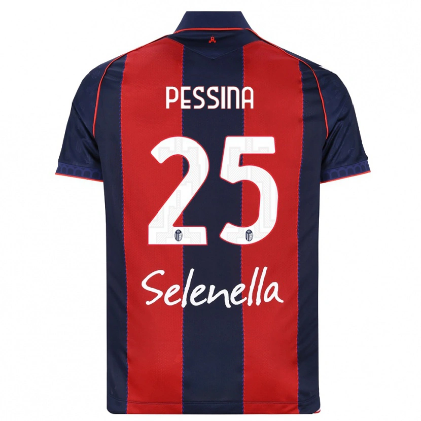 Danxen Hombre Camiseta Massimo Pessina #25 Azul Real Rojo Blanco 1ª Equipación 2026/27 La Camisa