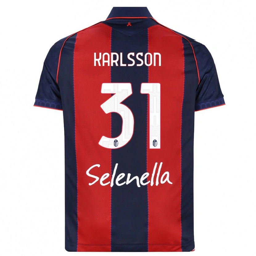 Danxen Hombre Camiseta Kazper Karlsson #31 Azul Real Rojo Blanco 1ª Equipación 2026/27 La Camisa