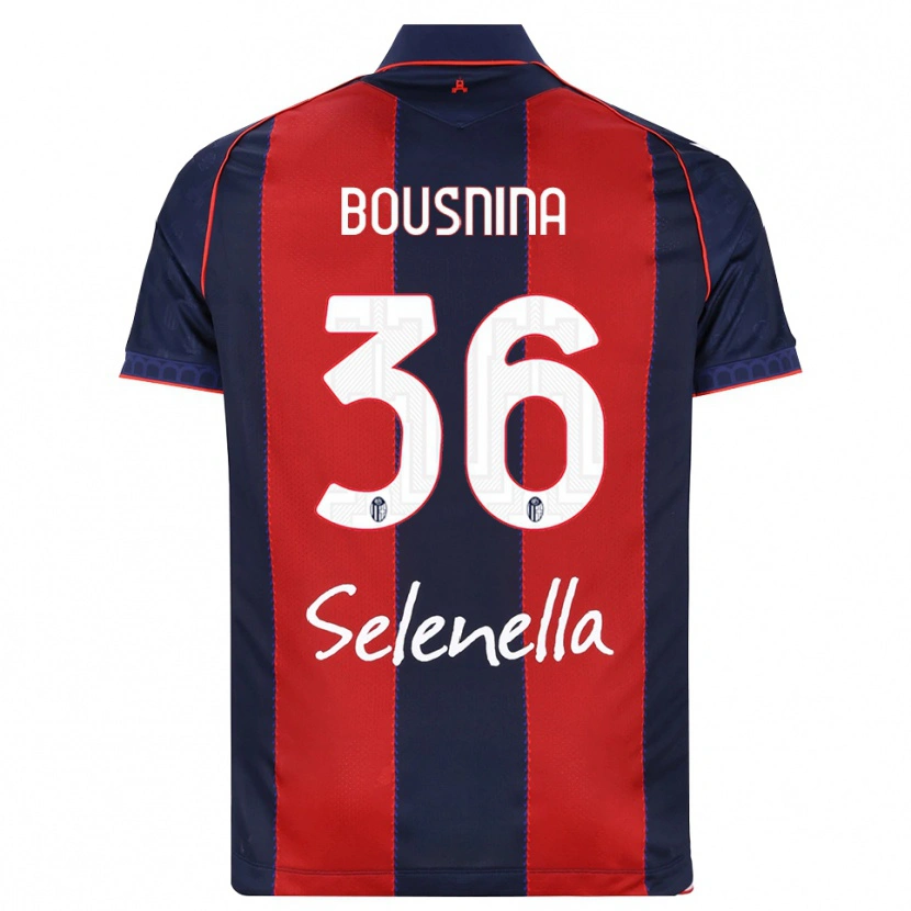 Danxen Hombre Camiseta Farès Bousnina #36 Azul Real Rojo Blanco 1ª Equipación 2026/27 La Camisa