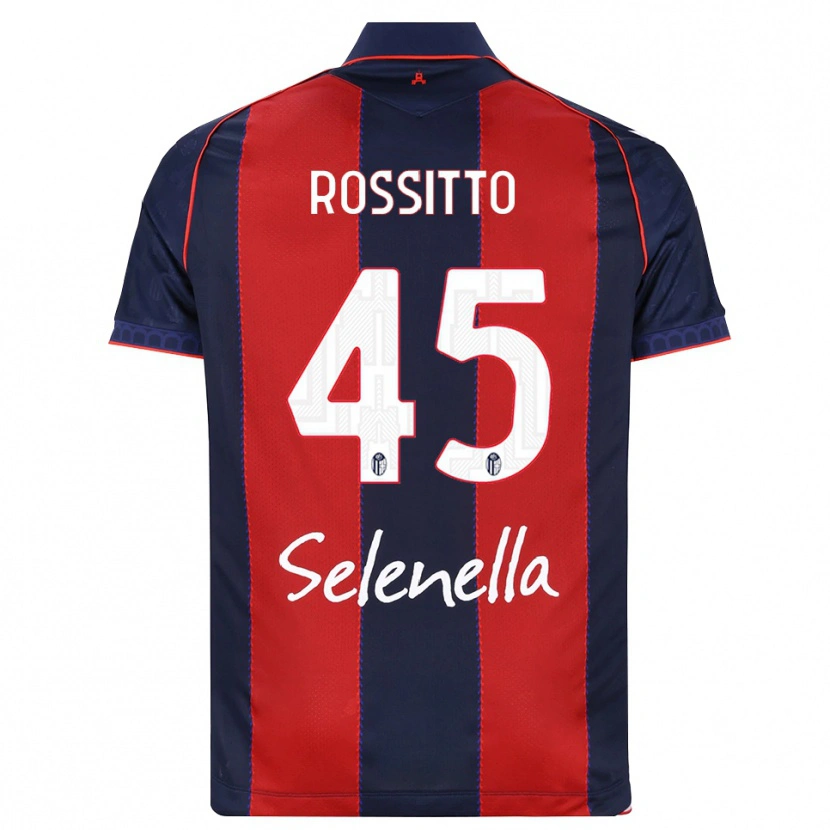 Danxen Hombre Camiseta Niccoló Rossitto #45 Azul Real Rojo Blanco 1ª Equipación 2026/27 La Camisa
