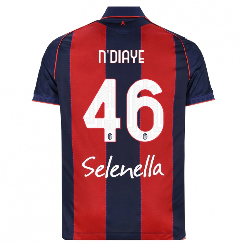 Danxen Hombre Camiseta Antoine N'diaye #46 Azul Real Rojo Blanco 1ª Equipación 2026/27 La Camisa