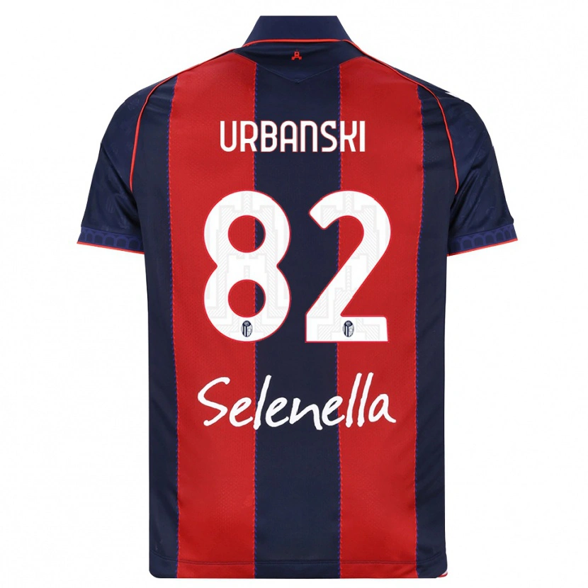 Danxen Hombre Camiseta Kacper Urbanski #82 Azul Real Rojo Blanco 1ª Equipación 2026/27 La Camisa