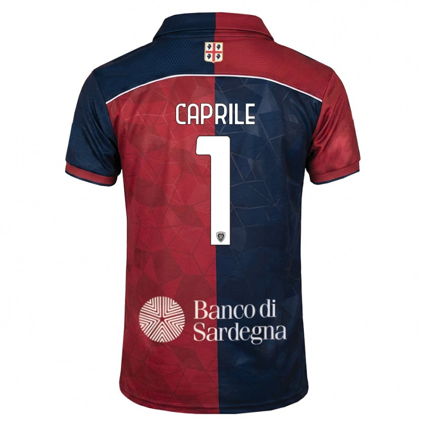 Danxen Hombre Camiseta Elia Caprile #1 Burdeos Azul Real 1ª Equipación 2026/27 La Camisa