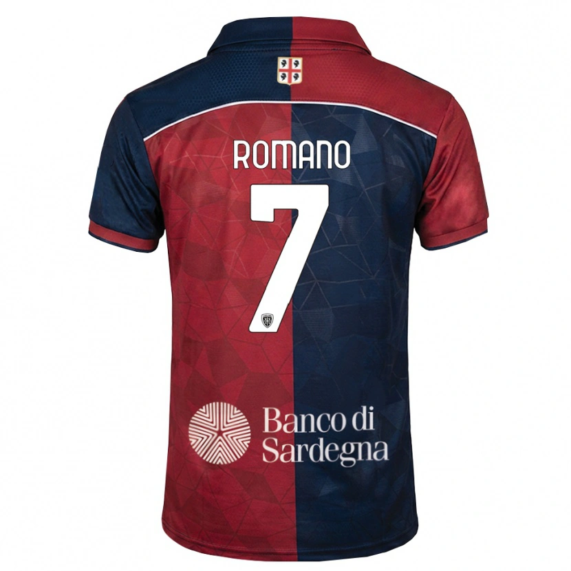 Danxen Hombre Camiseta Antonio Romano #7 Burdeos Azul Real 1ª Equipación 2026/27 La Camisa