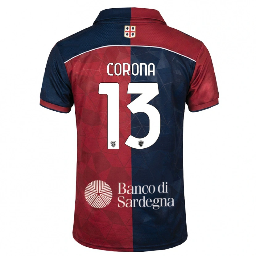 Danxen Hombre Camiseta Claudio Corona #13 Burdeos Azul Real 1ª Equipación 2026/27 La Camisa