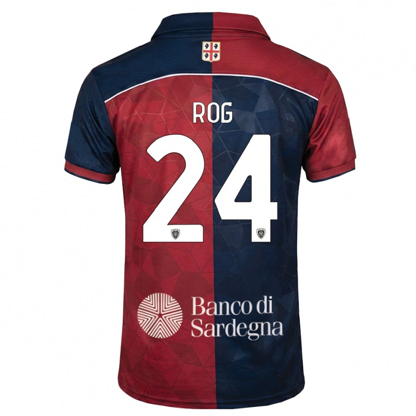 Danxen Hombre Camiseta Marko Rog #24 Burdeos Azul Real 1ª Equipación 2026/27 La Camisa