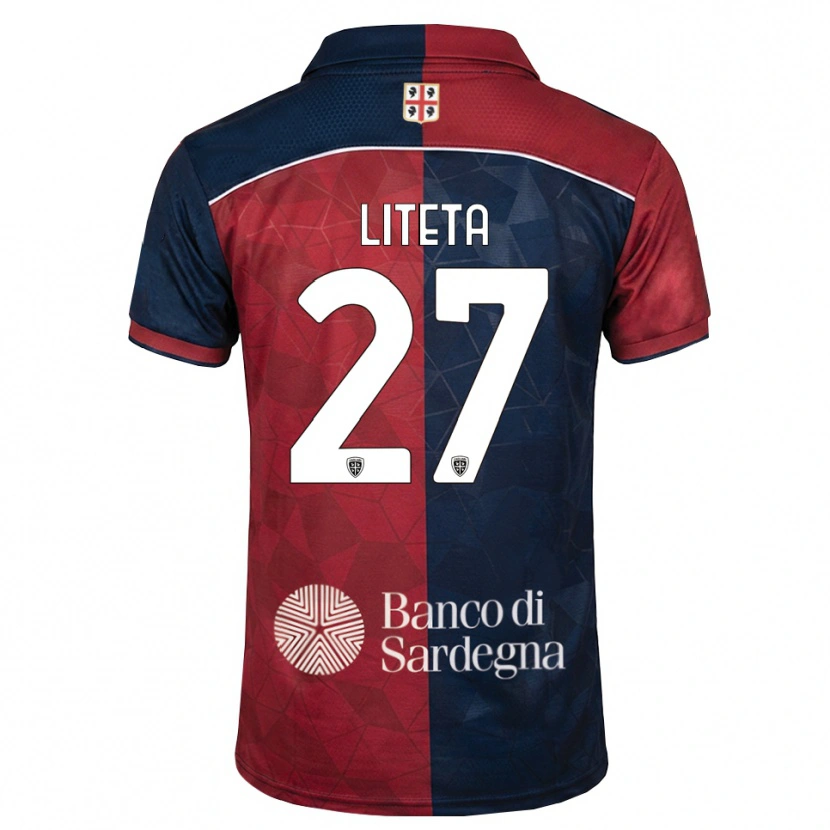 Danxen Hombre Camiseta Joseph Liteta #27 Burdeos Azul Real 1ª Equipación 2026/27 La Camisa