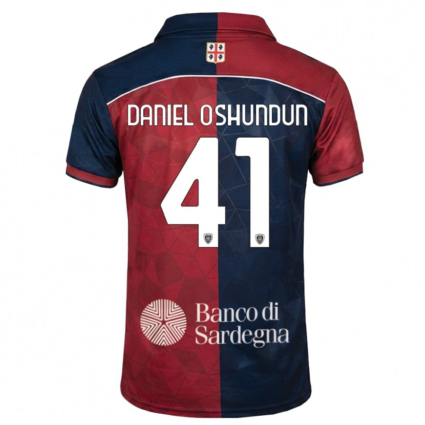 Danxen Hombre Camiseta Olasunkanmi Daniel Oshundun #41 Burdeos Azul Real 1ª Equipación 2026/27 La Camisa