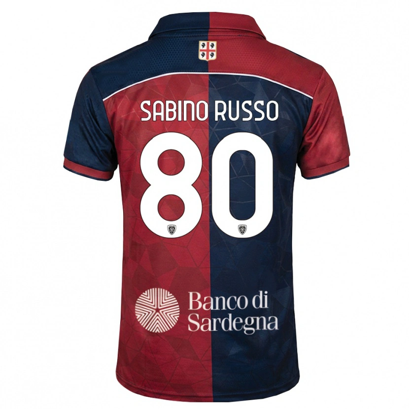 Danxen Hombre Camiseta Alessandro Sabino Russo #80 Burdeos Azul Real 1ª Equipación 2026/27 La Camisa