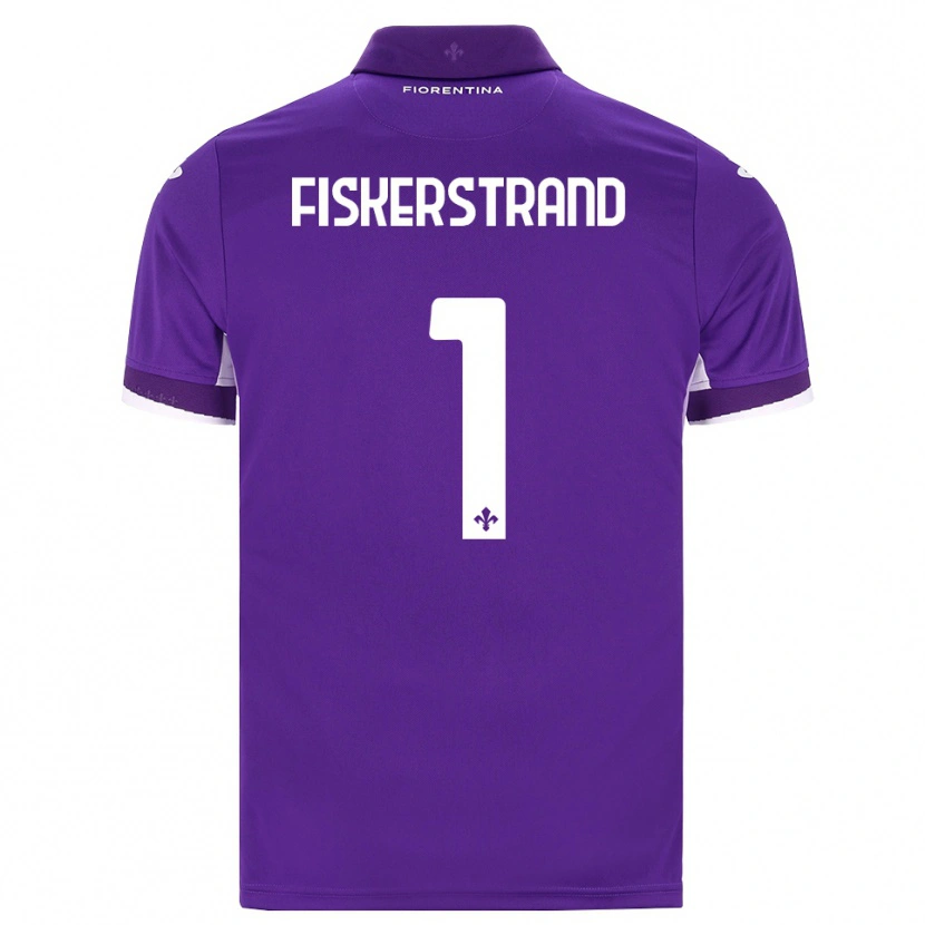 Danxen Hombre Camiseta Cecilie Fiskerstrand #1 Morado Blanco Rosa 1ª Equipación 2026/27 La Camisa