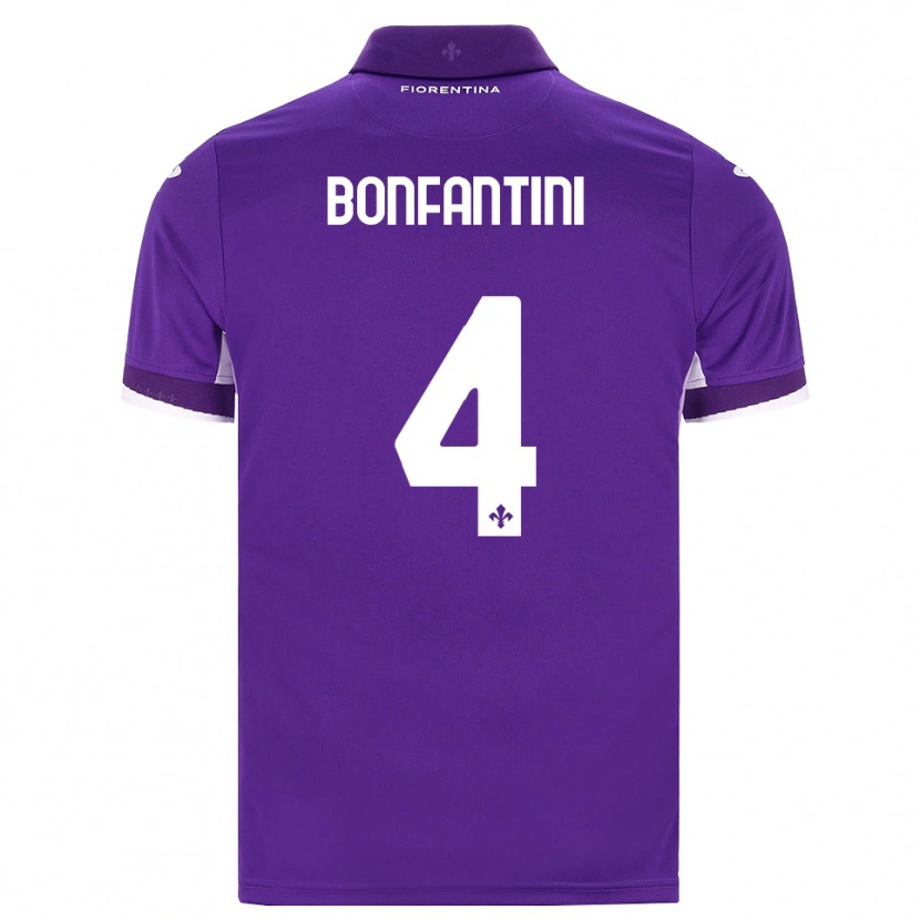 Danxen Hombre Camiseta Agnese Bonfantini #4 Morado Blanco Rosa 1ª Equipación 2026/27 La Camisa