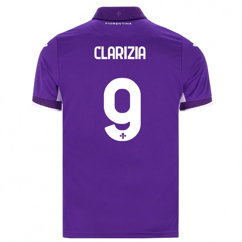Danxen Hombre Camiseta Leonardo Clarizia #9 Morado Blanco Rosa 1ª Equipación 2026/27 La Camisa