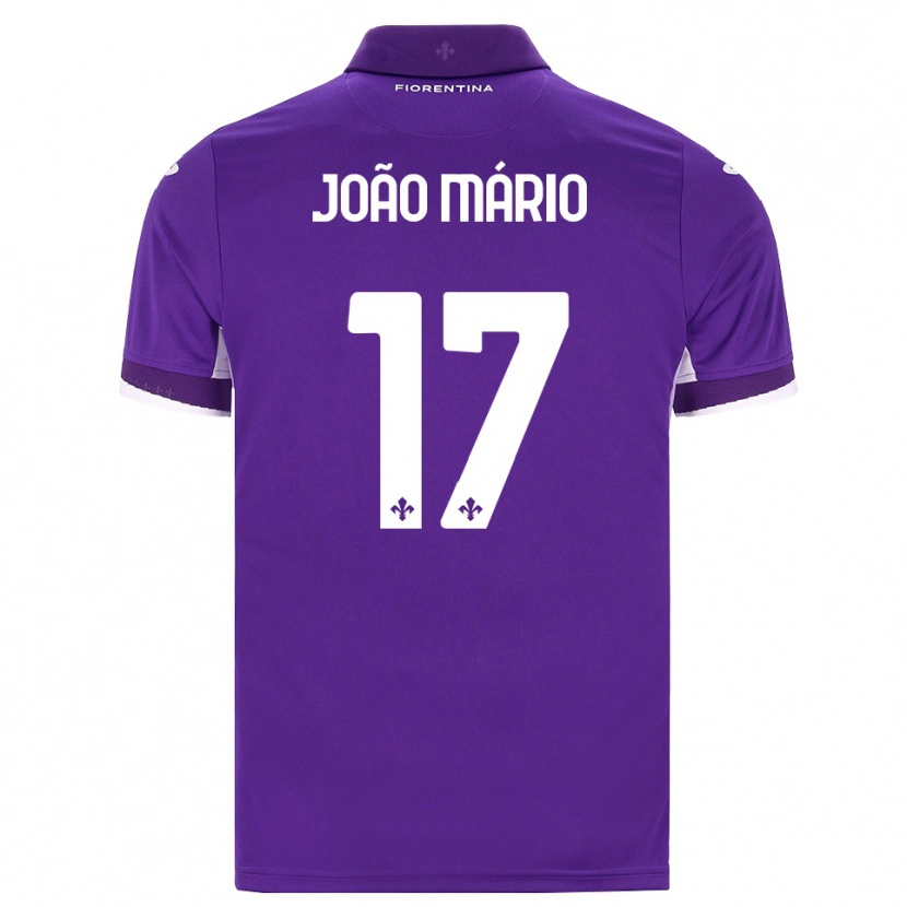 Danxen Hombre Camiseta João Mário #17 Morado Blanco Rosa 1ª Equipación 2026/27 La Camisa