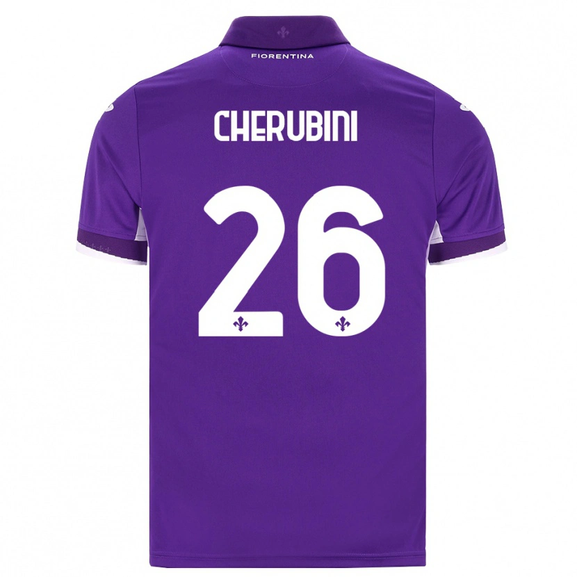 Danxen Hombre Camiseta Maya Cherubini #26 Morado Blanco Rosa 1ª Equipación 2026/27 La Camisa