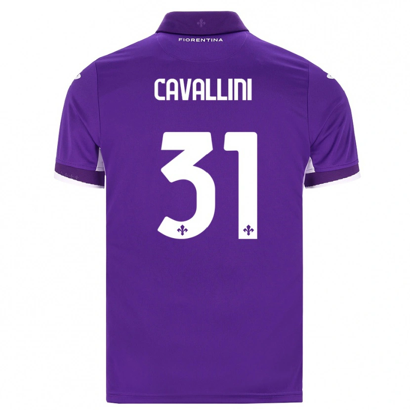 Danxen Hombre Camiseta Aurora Cavallini #31 Morado Blanco Rosa 1ª Equipación 2026/27 La Camisa