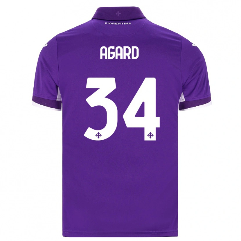Danxen Hombre Camiseta Laura Agard #34 Morado Blanco Rosa 1ª Equipación 2026/27 La Camisa