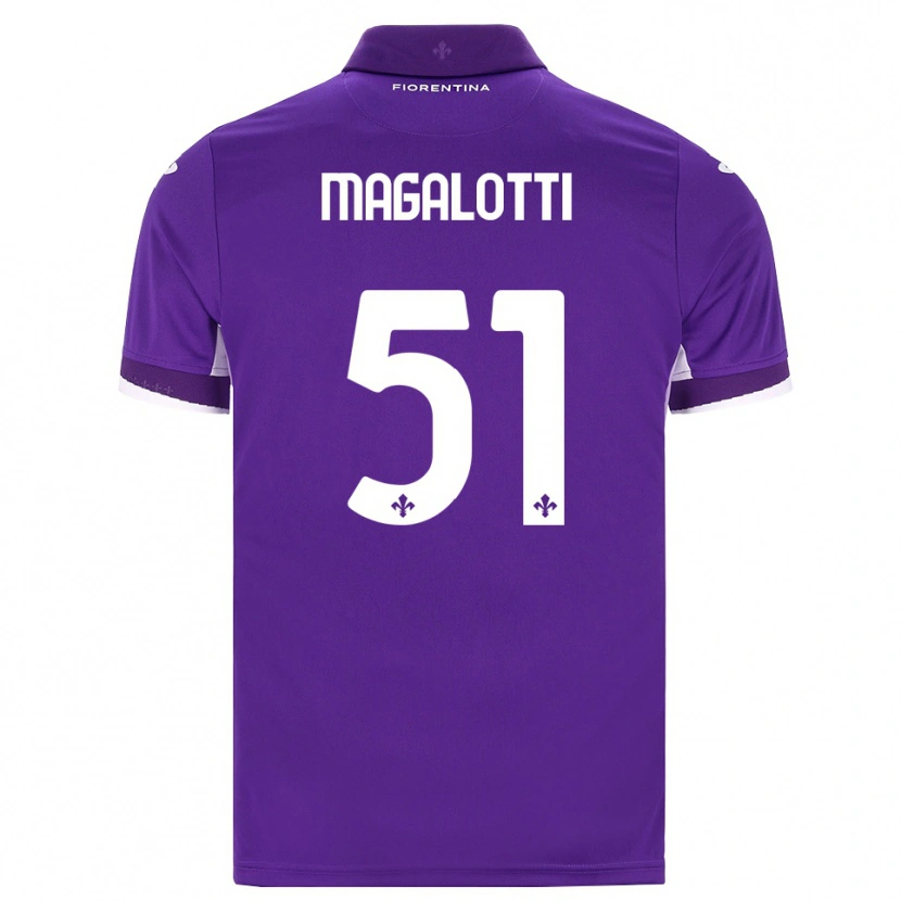 Danxen Hombre Camiseta Mattia Magalotti #51 Morado Blanco Rosa 1ª Equipación 2026/27 La Camisa