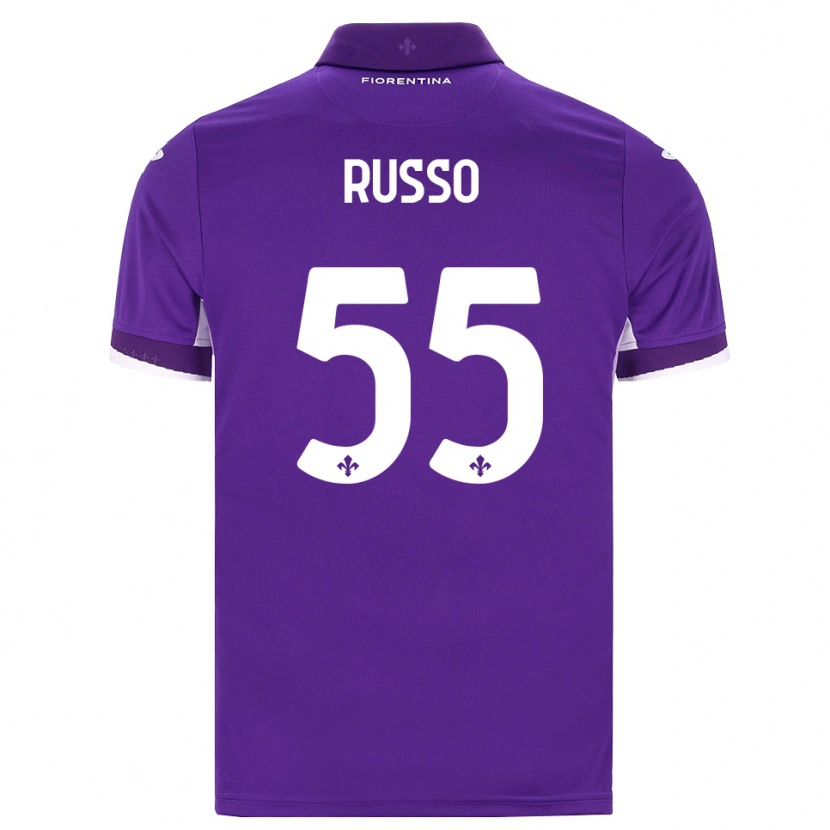 Danxen Hombre Camiseta Federica Russo #55 Morado Blanco Rosa 1ª Equipación 2026/27 La Camisa