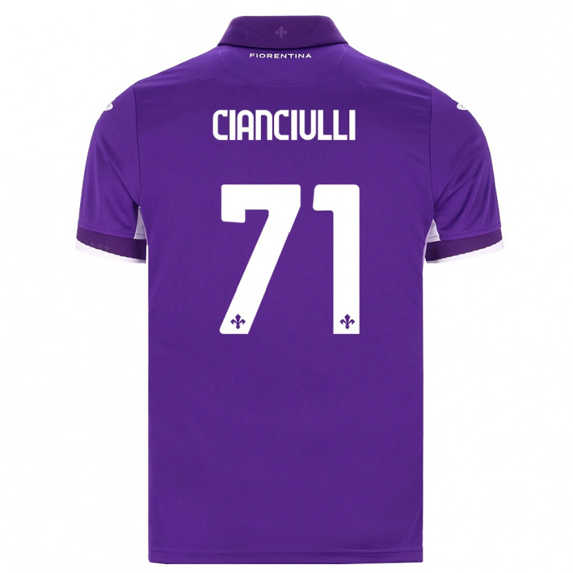 Danxen Hombre Camiseta Salvatore Cianciulli #71 Morado Blanco Rosa 1ª Equipación 2026/27 La Camisa