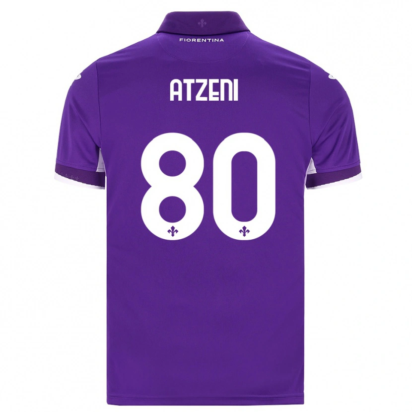 Danxen Hombre Camiseta Davide Atzeni #80 Morado Blanco Rosa 1ª Equipación 2026/27 La Camisa