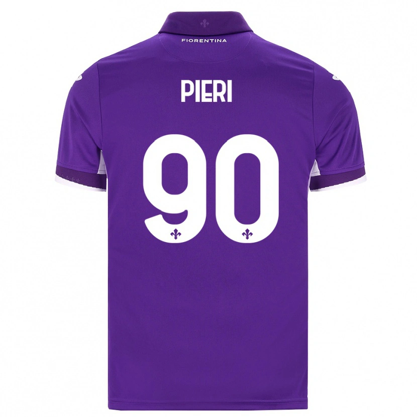 Danxen Hombre Camiseta Arianna Pieri #90 Morado Blanco Rosa 1ª Equipación 2026/27 La Camisa