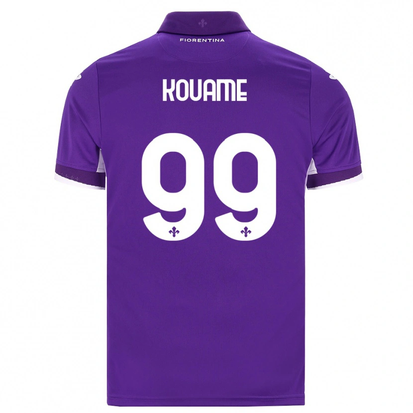 Danxen Hombre Camiseta Christian Kouame #99 Morado Blanco Rosa 1ª Equipación 2026/27 La Camisa
