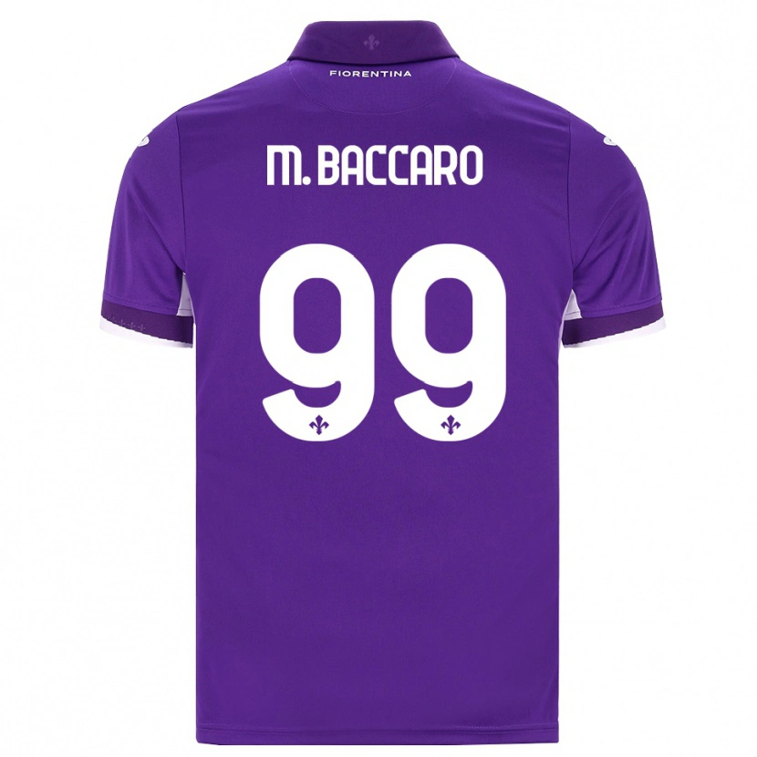 Danxen Hombre Camiseta Giulia Maria Baccaro #99 Morado Blanco Rosa 1ª Equipación 2026/27 La Camisa