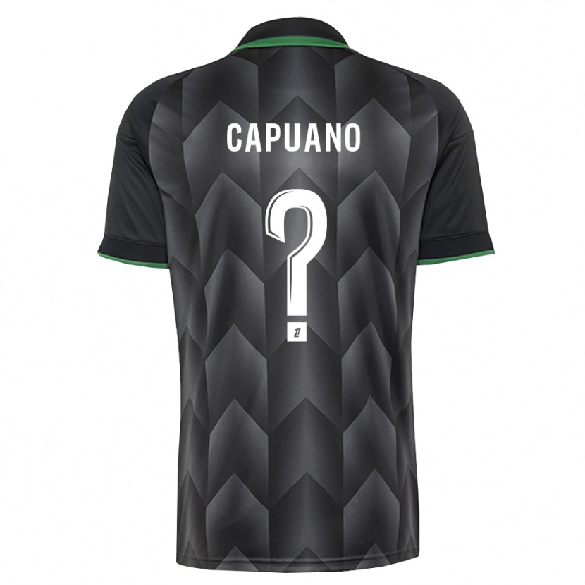 Danxen Hombre Camiseta Gabin Capuano #0 Verde Blanco Negro 2ª Equipación 2026/27 La Camisa