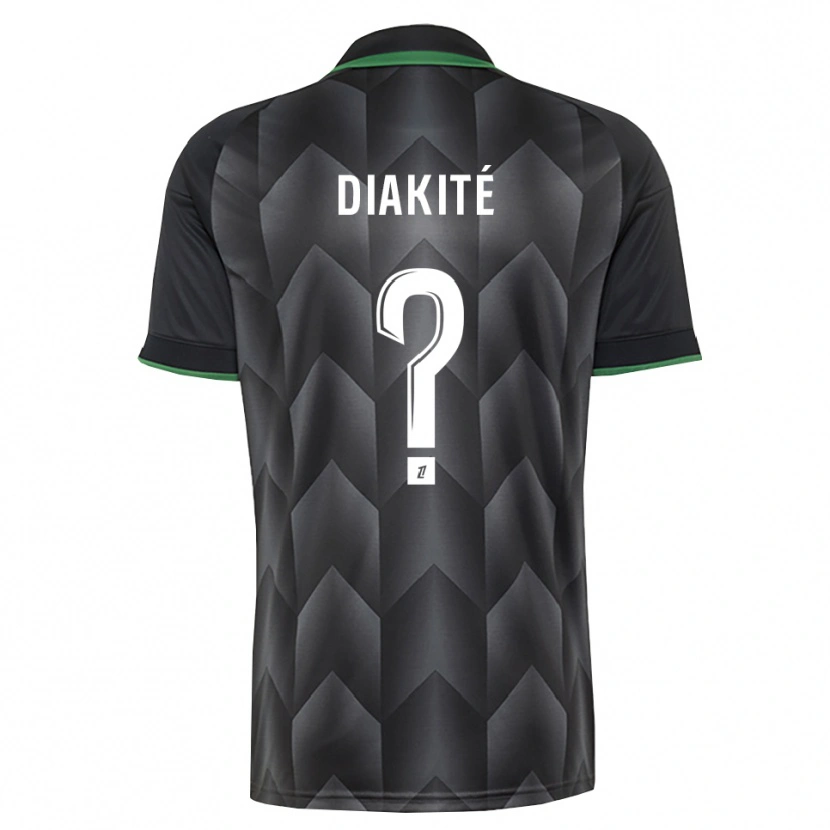Danxen Hombre Camiseta Boubacar Diakité #0 Verde Blanco Negro 2ª Equipación 2026/27 La Camisa