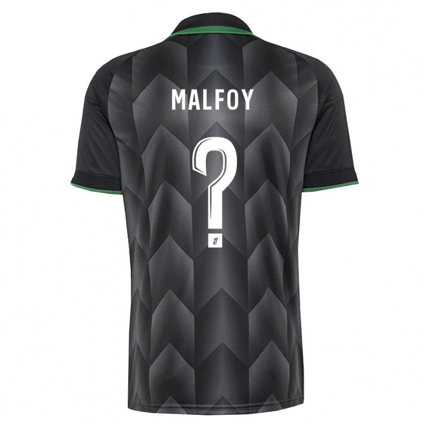Danxen Hombre Camiseta Lucas Malfoy #0 Verde Blanco Negro 2ª Equipación 2026/27 La Camisa